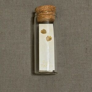 Kris Nations Gold Strawberry Stud Earrings